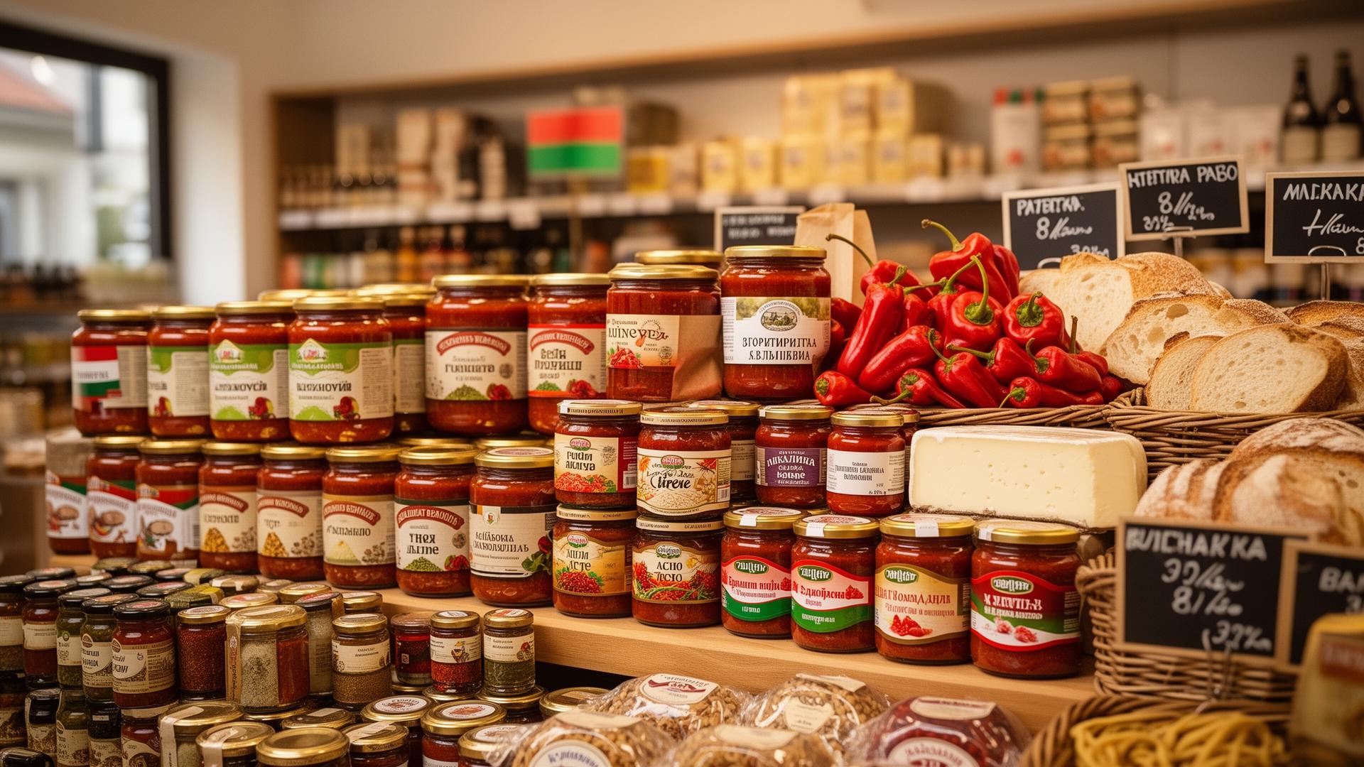 Bulgarische und Balkan Spezialitäten im Balzar Supermarkt